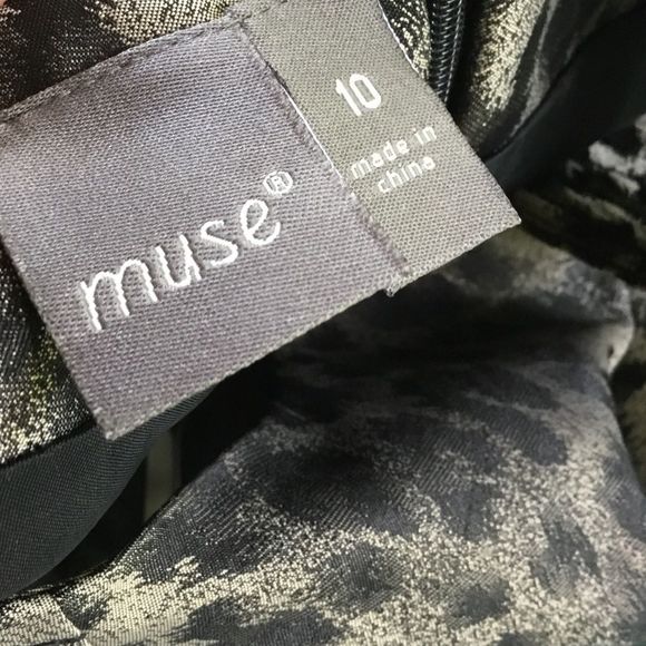 NWT $178 Muse | Lord & Taylor | Leopard Print Dress w Adornment At Waist - Picture 6 of 7